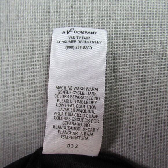 Vanity Fair Half Slip Womens Size Large Black Skirt Nylon Lace Trim Classy - Picture 8 of 9